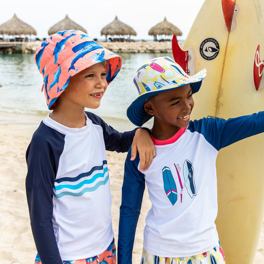 Wave Stripe LS Rash Top