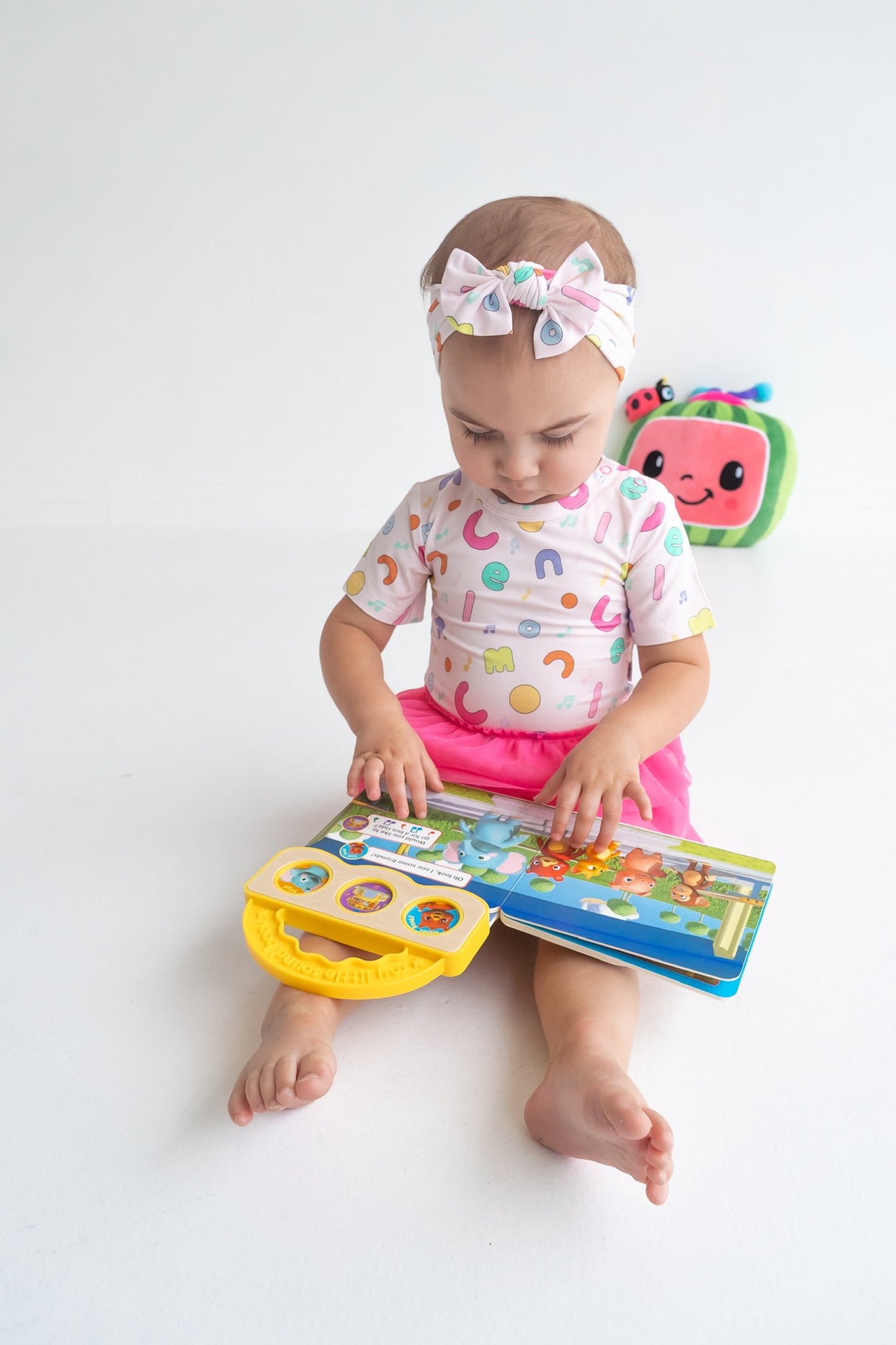 Dream Big Little Co x CoComelon ALPHABET DREAM TUTU SHORT SLEEVE BODYSUIT DRESS