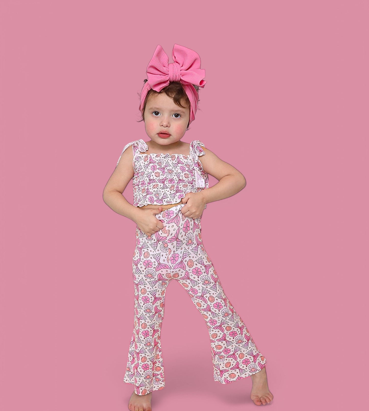 MAGICAL MERMAID DREAM SMOCKED FLARE SET