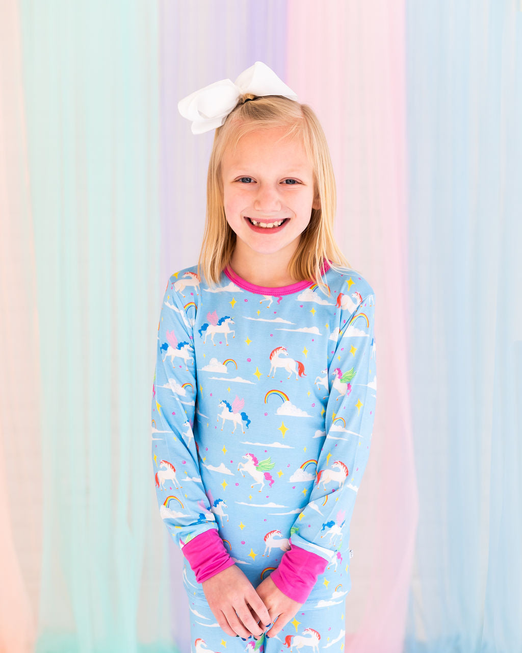 Sage Bamboo 2-Piece Long Sleeve Unicorn Set