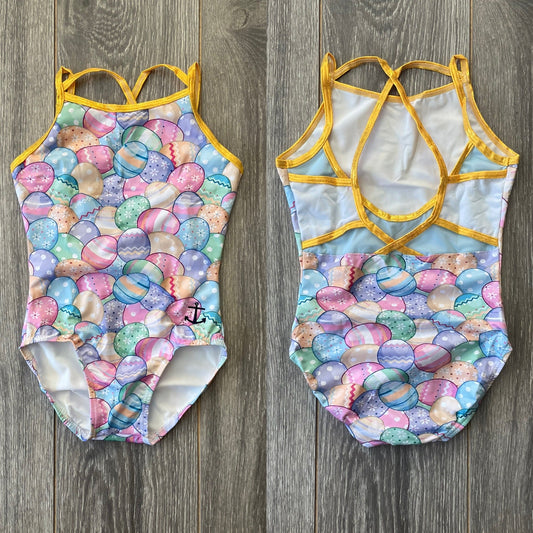 Pastel EGGS-travaganza Strappy Leotard