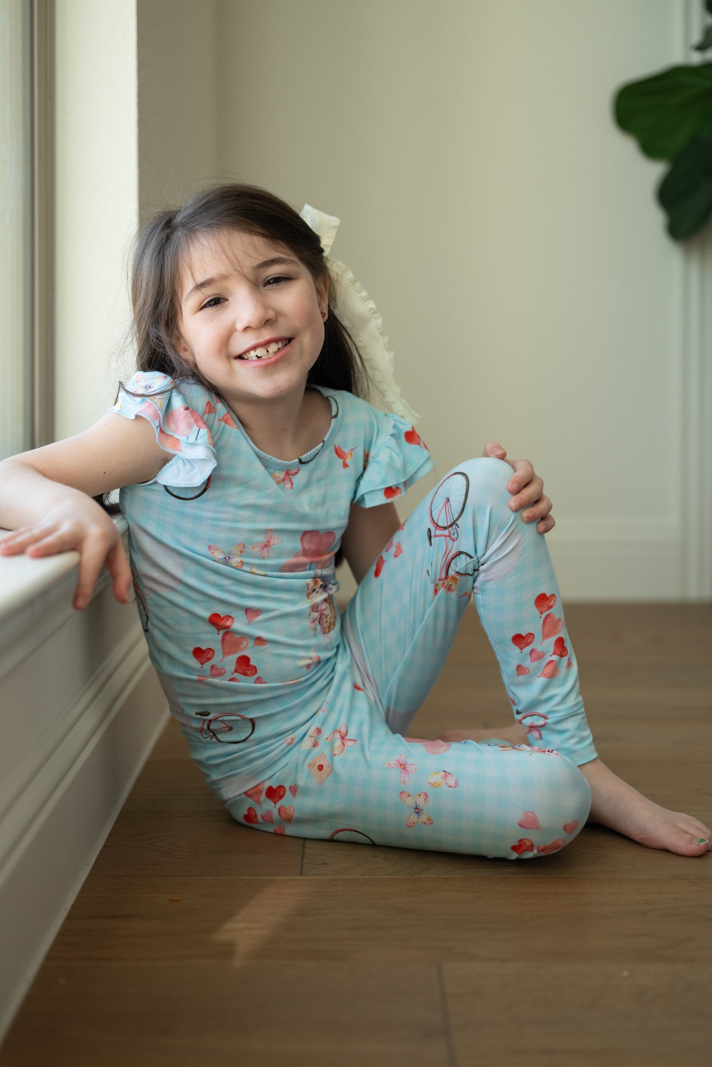 Love Is In The Air Ruffle Sleeve Lounge Set