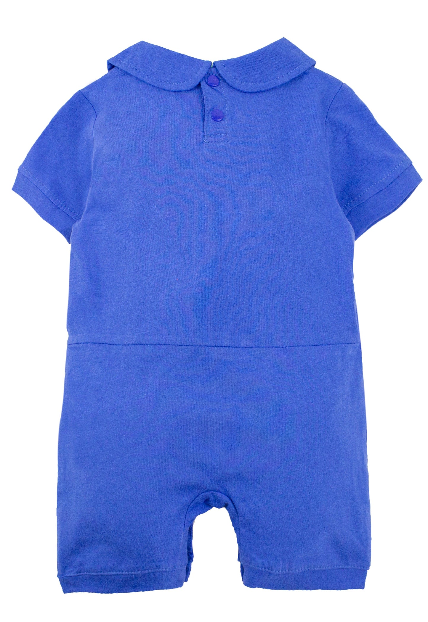 Blue Baby Racer Cotton Costume Romper