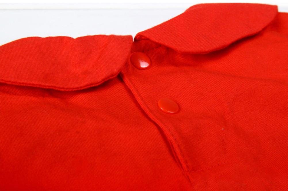 Red Baby Racer Cotton Costume Romper