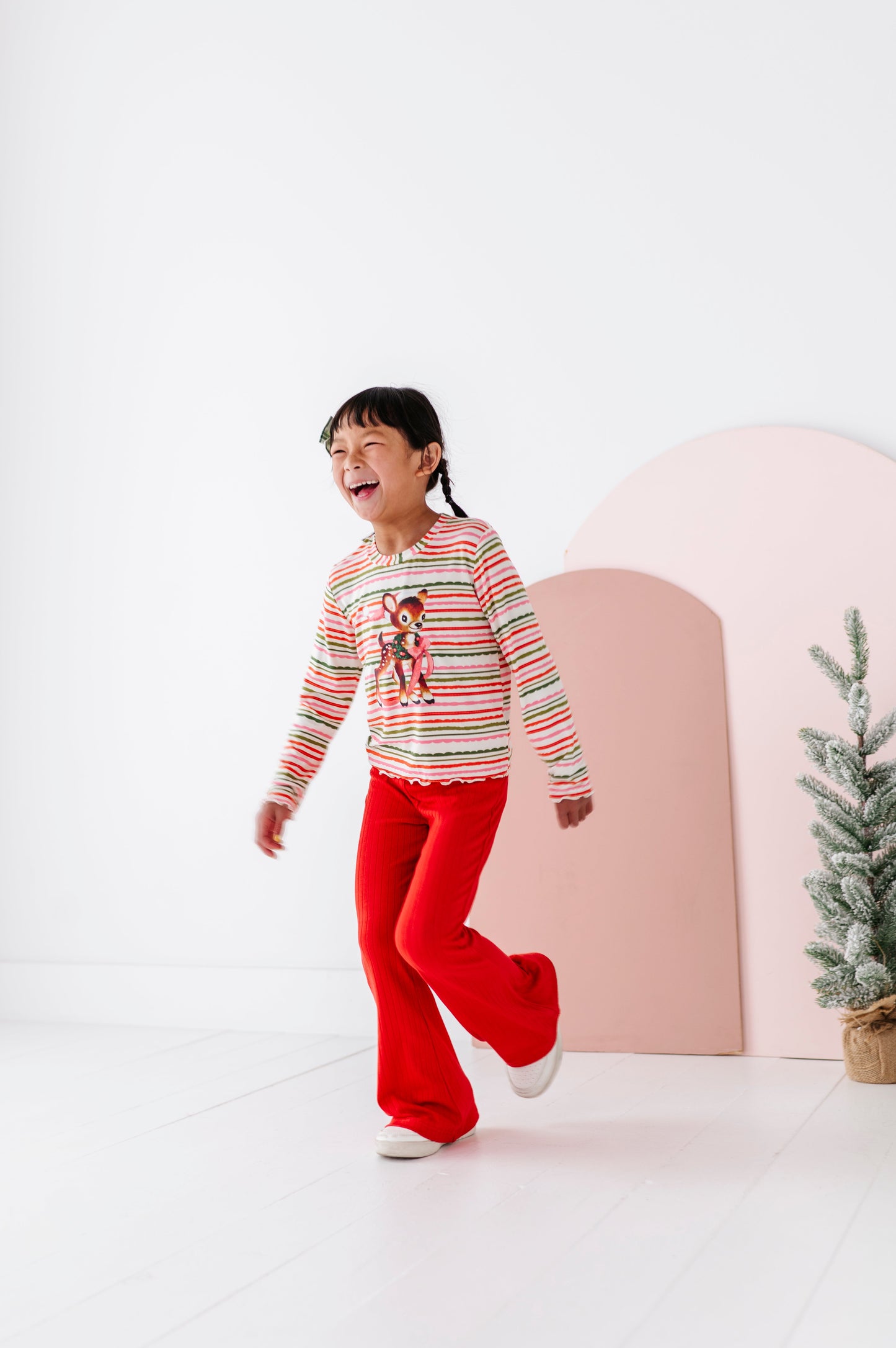 Vintage Reindeer | Bamboo Long Sleeve Shirt