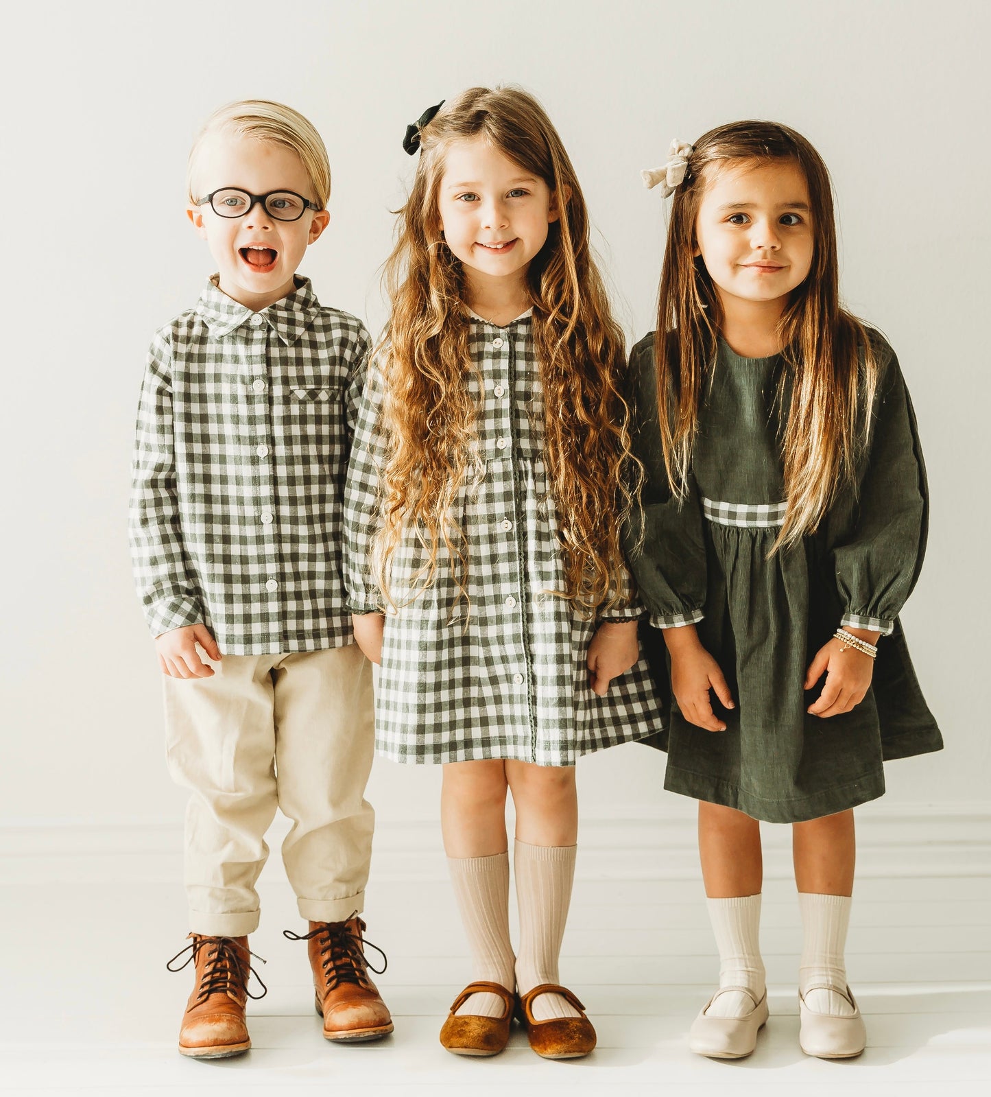 Green Gingham Shirt