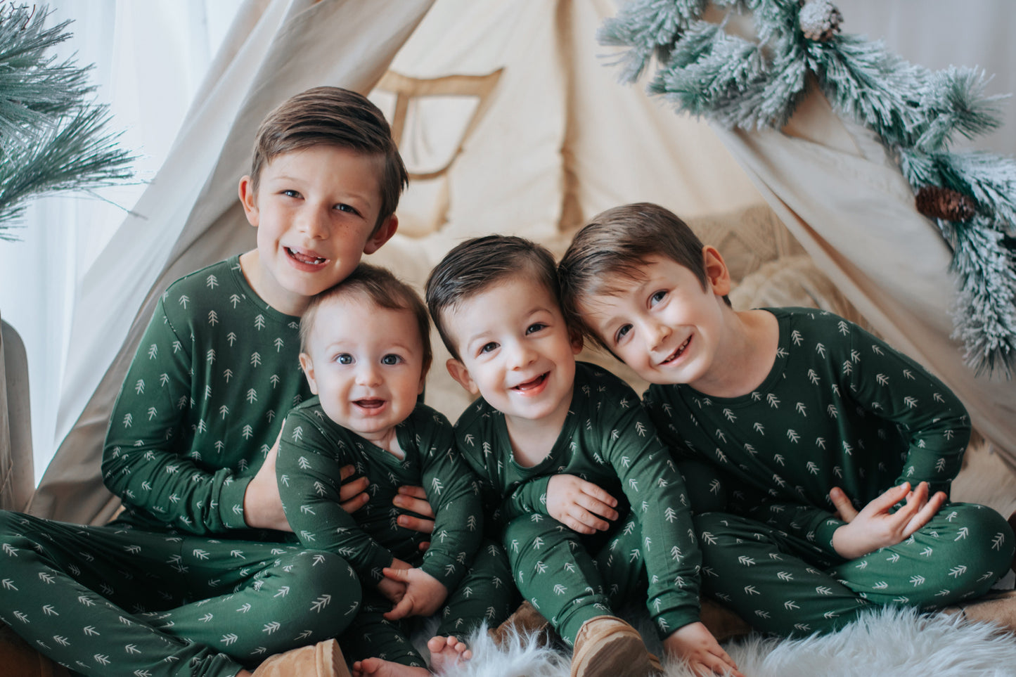 Evergreen Dreams 2pc Bamboo Pajamas