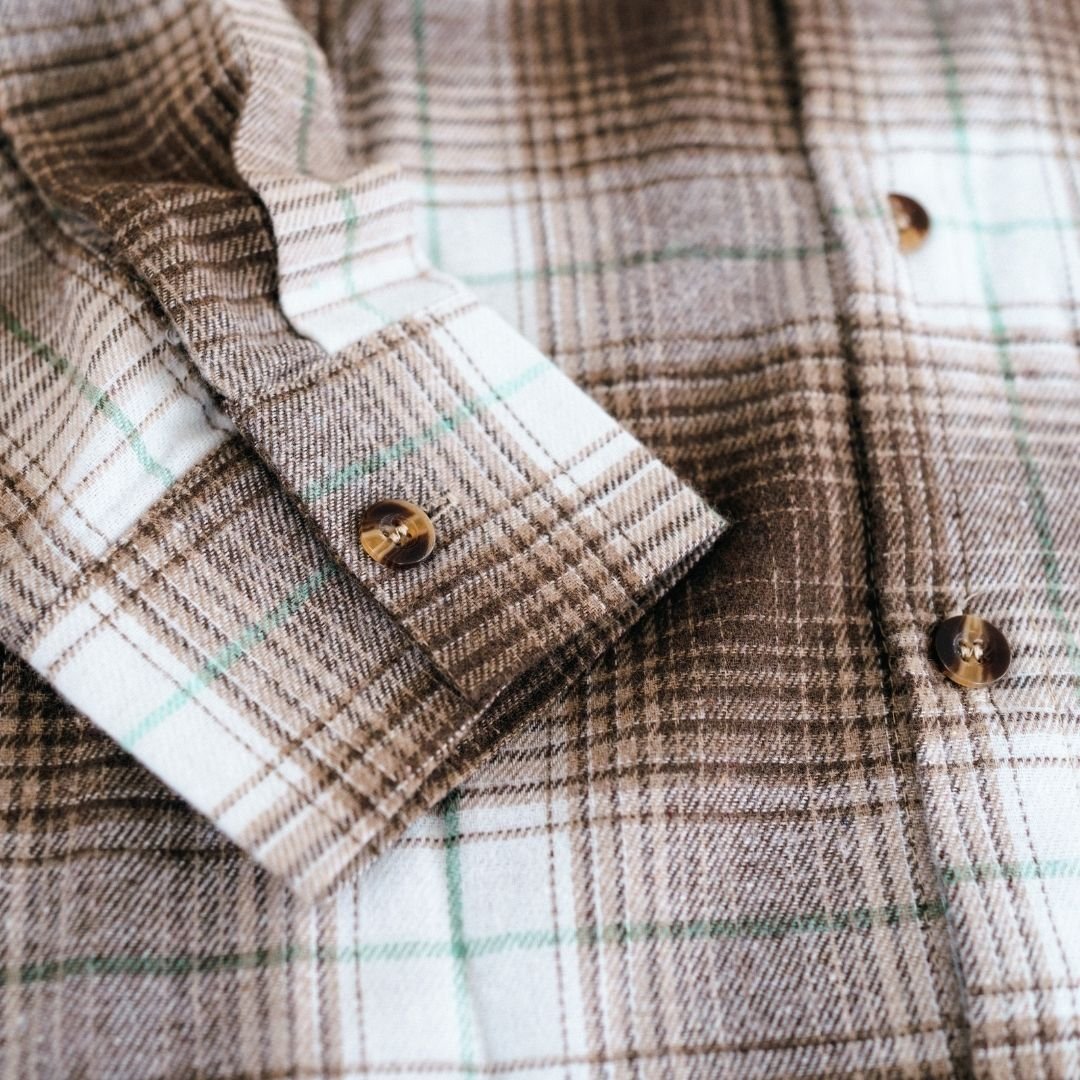 Lightweight Brown Flannel - Adult