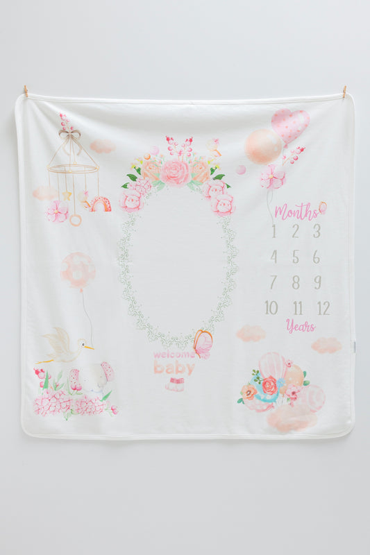 Blush Milestone Blanket