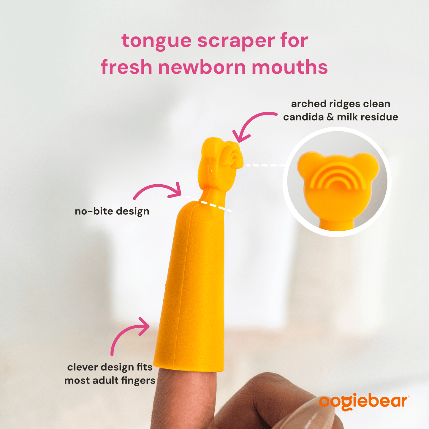 oogiebear finger brush and tongue scraper