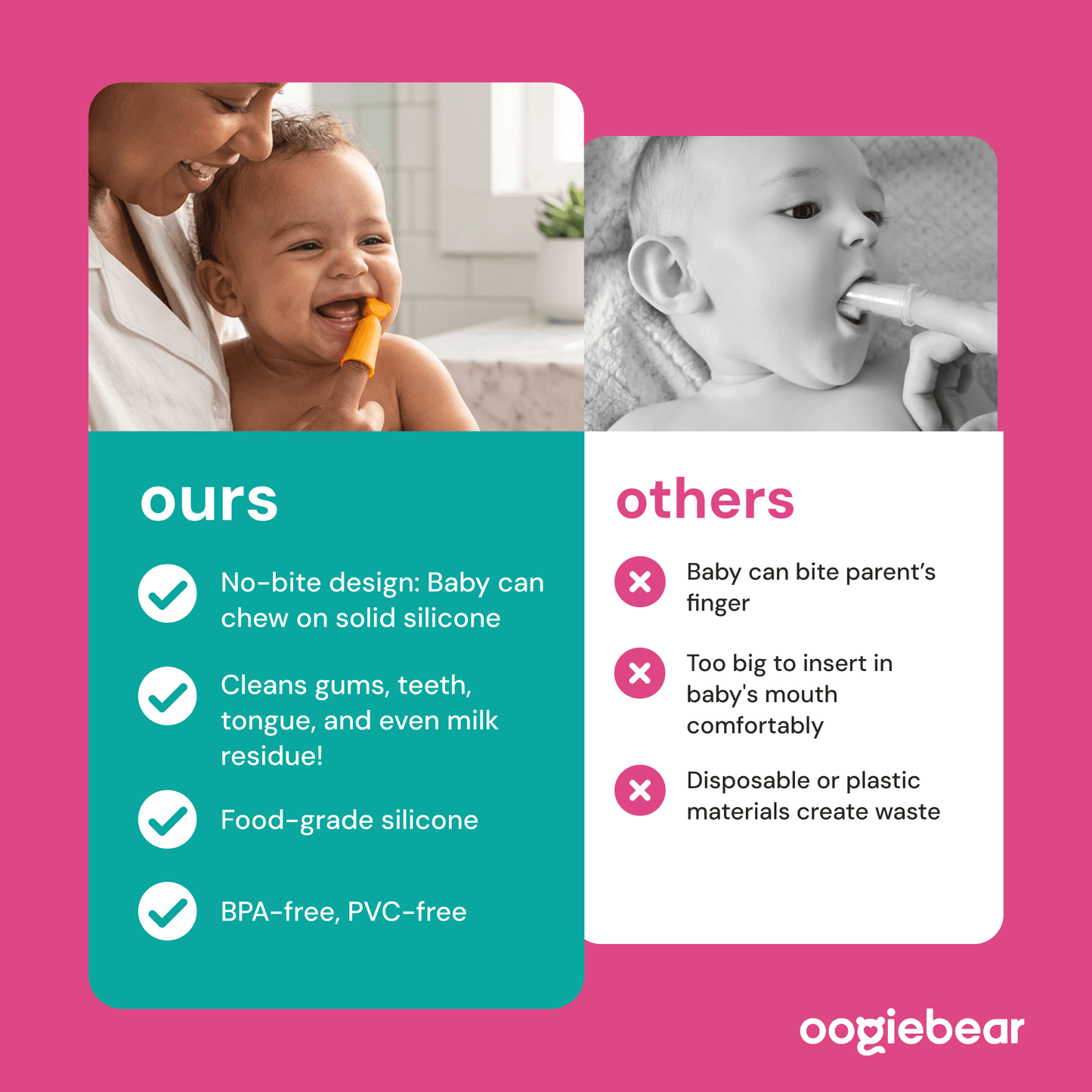 oogiebear finger brush and tongue scraper