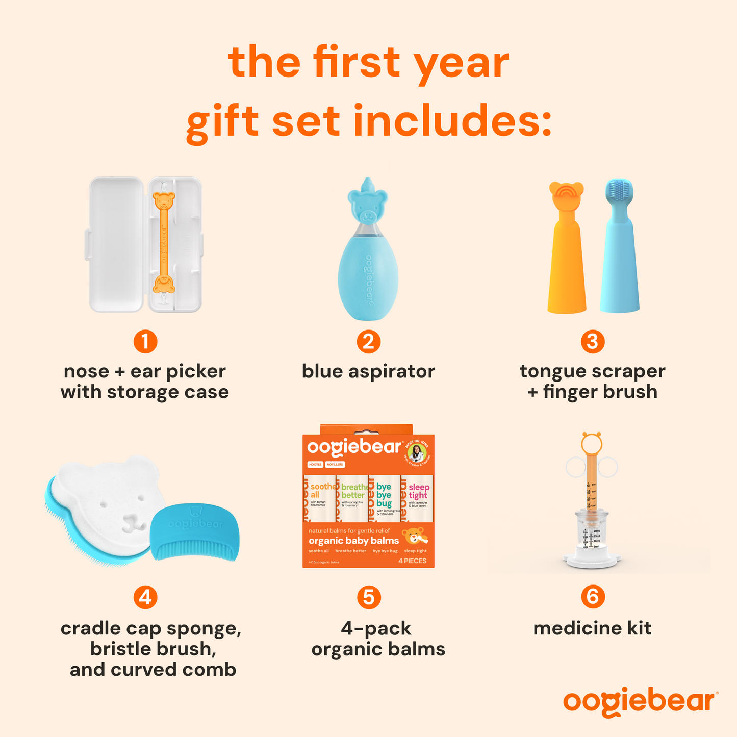 oogiebear first year baby gift set