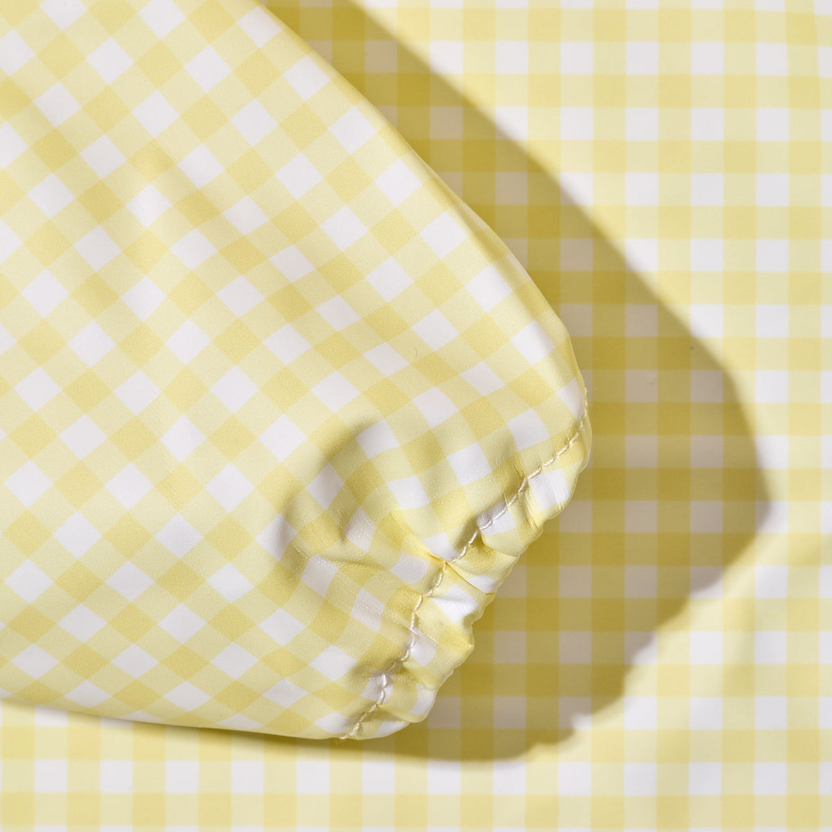 Magnetic Long Sleeve Bib - Butter Yellow Check
