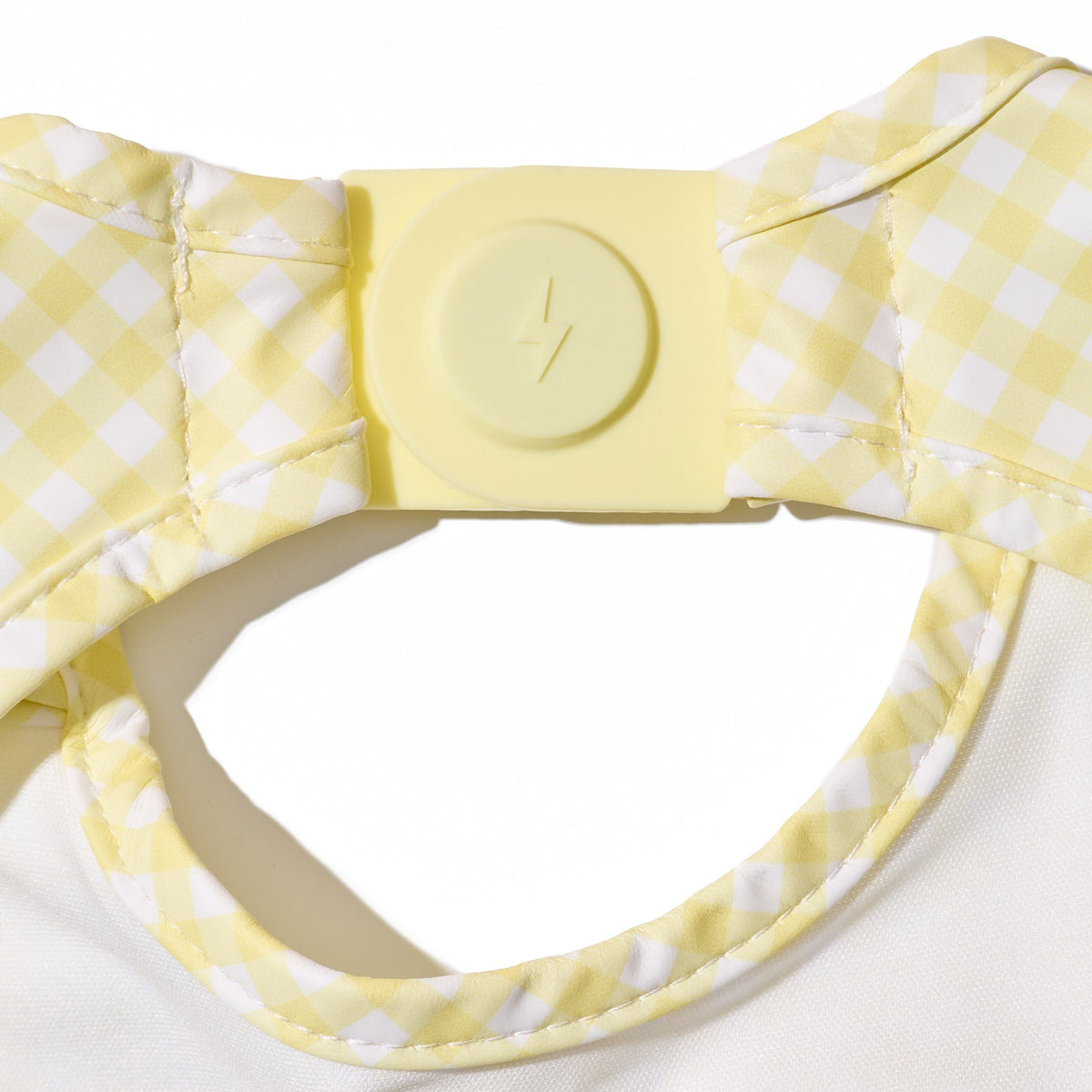 Magnetic Long Sleeve Bib - Butter Yellow Check