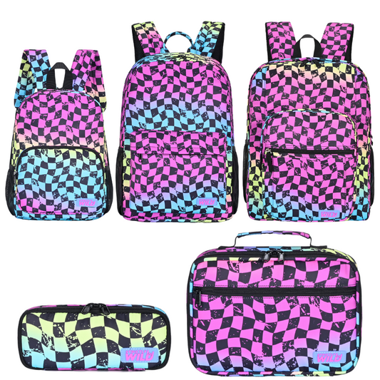 Rainbow Checker Bags