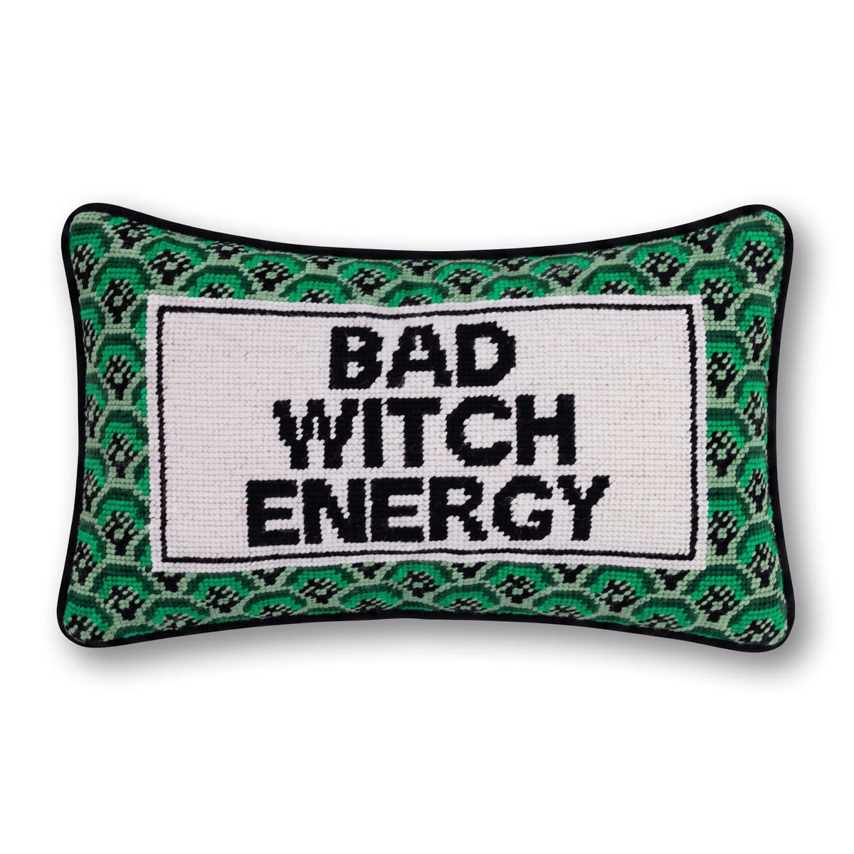 Bad Witch Energy Needlepoint Pillow