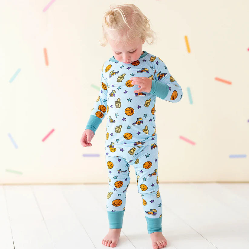 Swishes Come True Long Sleeve Pajama Set