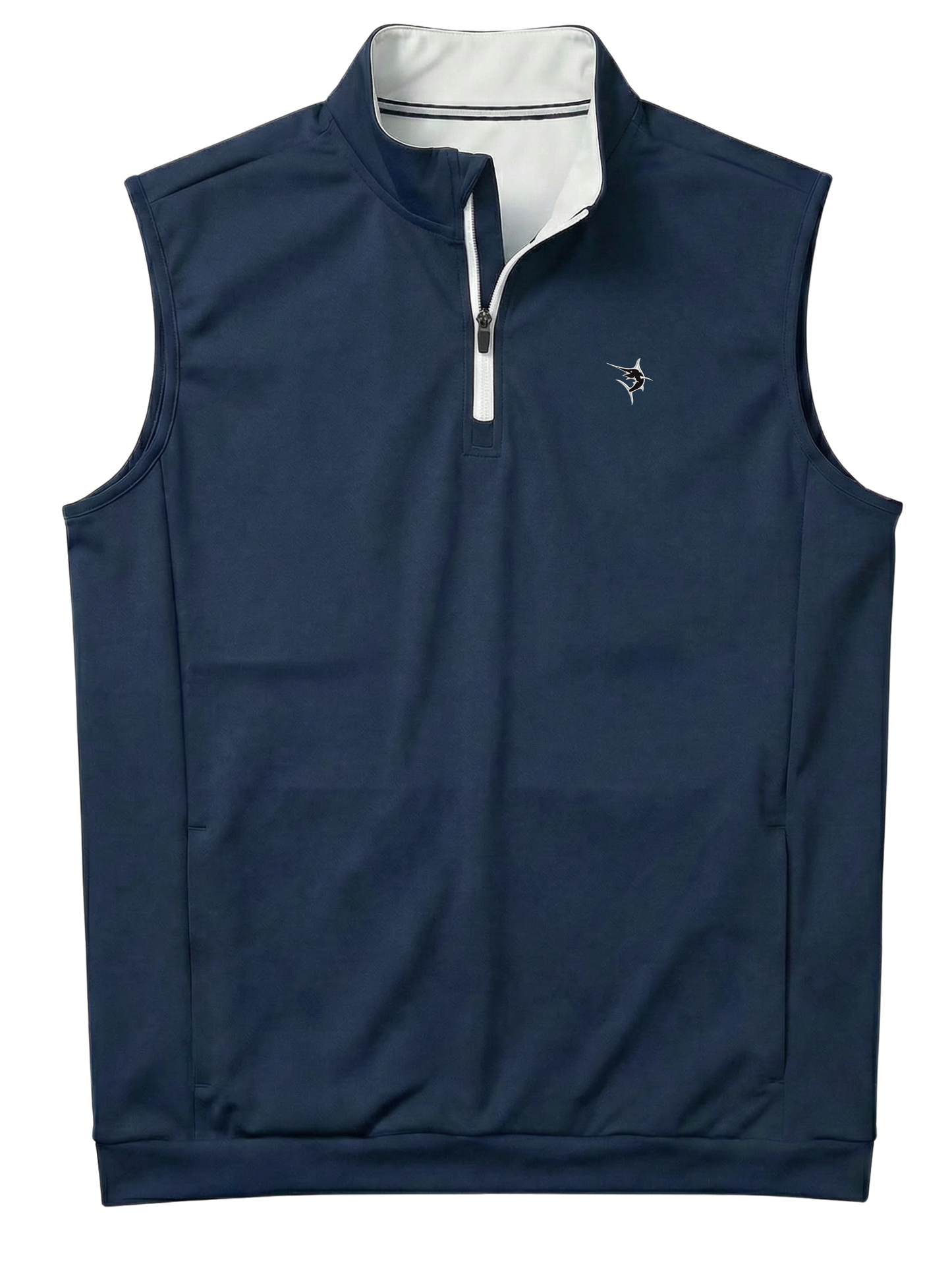 Bayside Quarter Zip Vest - navy