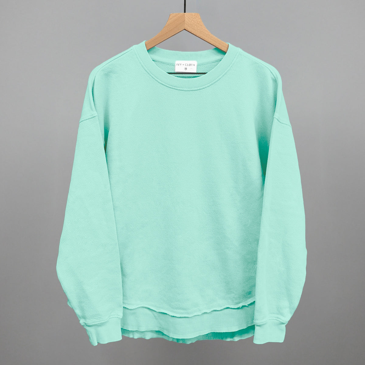 Beach Glass Oversized Terry Shirt Poncho