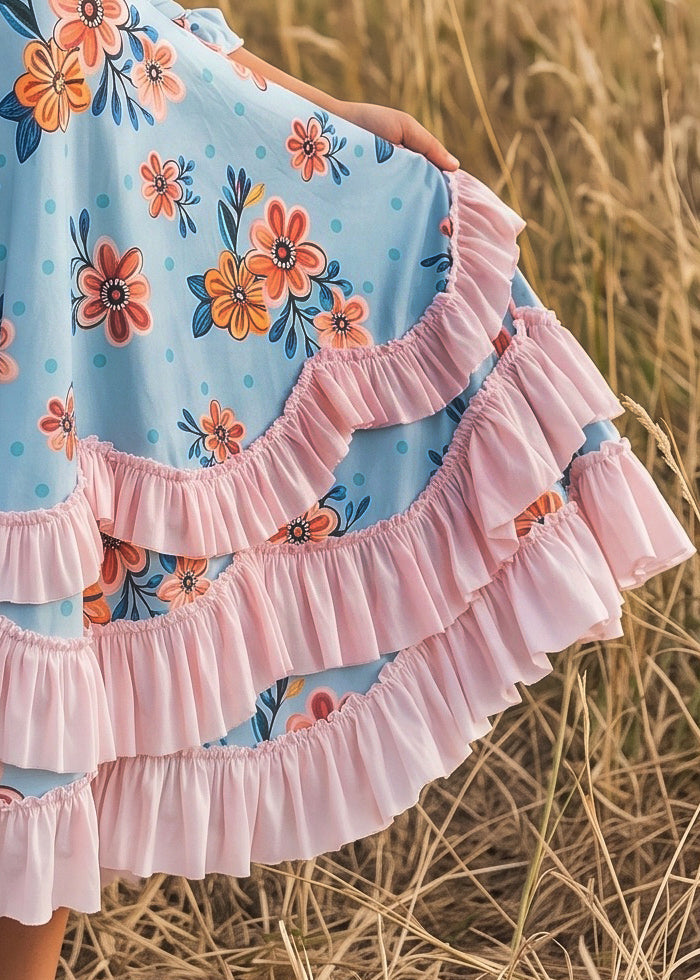 Bella Garden Ruffles Dress