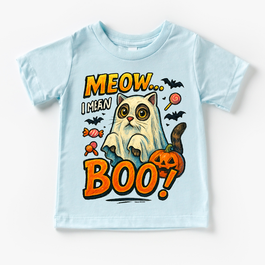 Meow.. I Mean Boo Halloween Cat Shirt - Halloween Tee