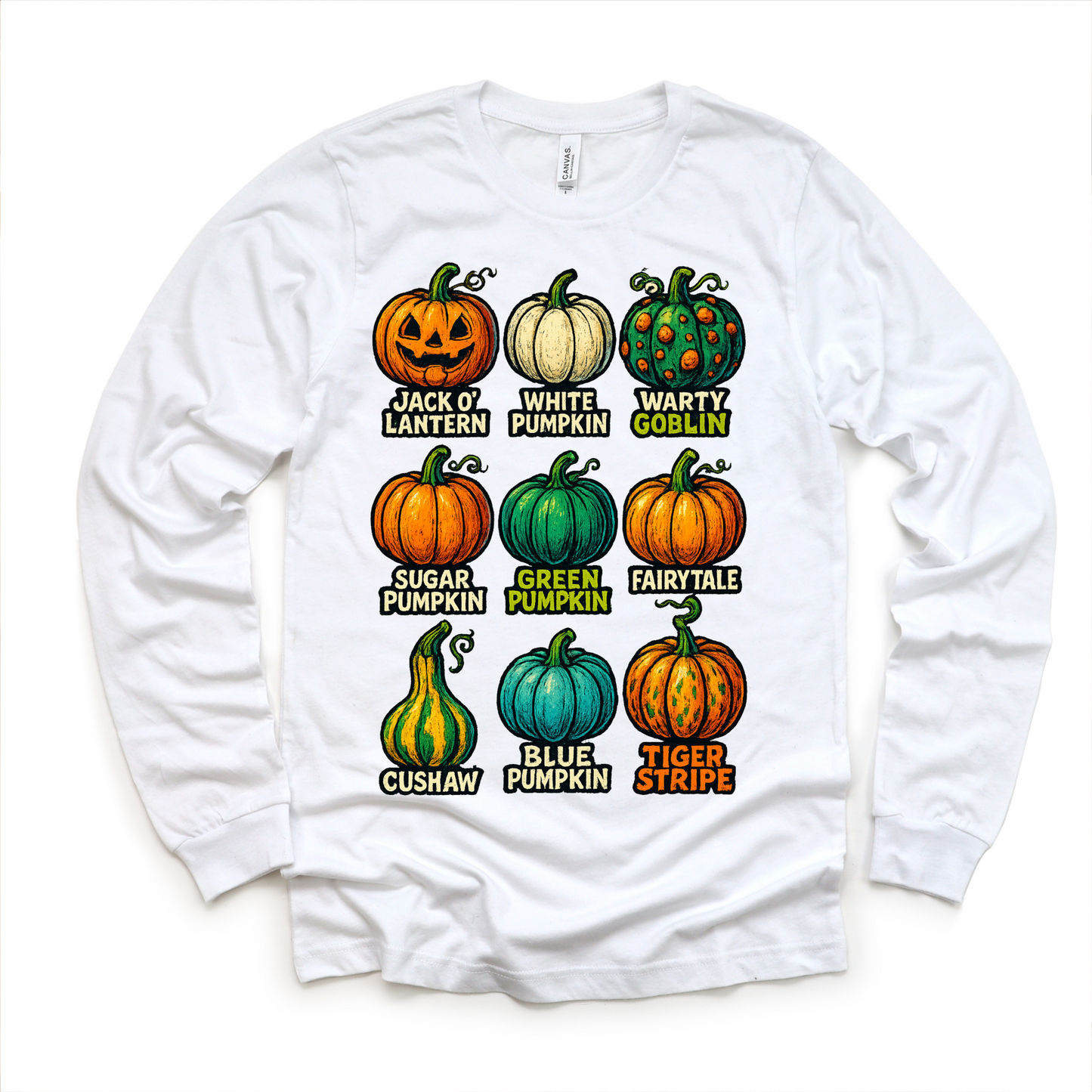 Types Of Pumpkins Fall Halloween Shirt - Pumpkin Tee