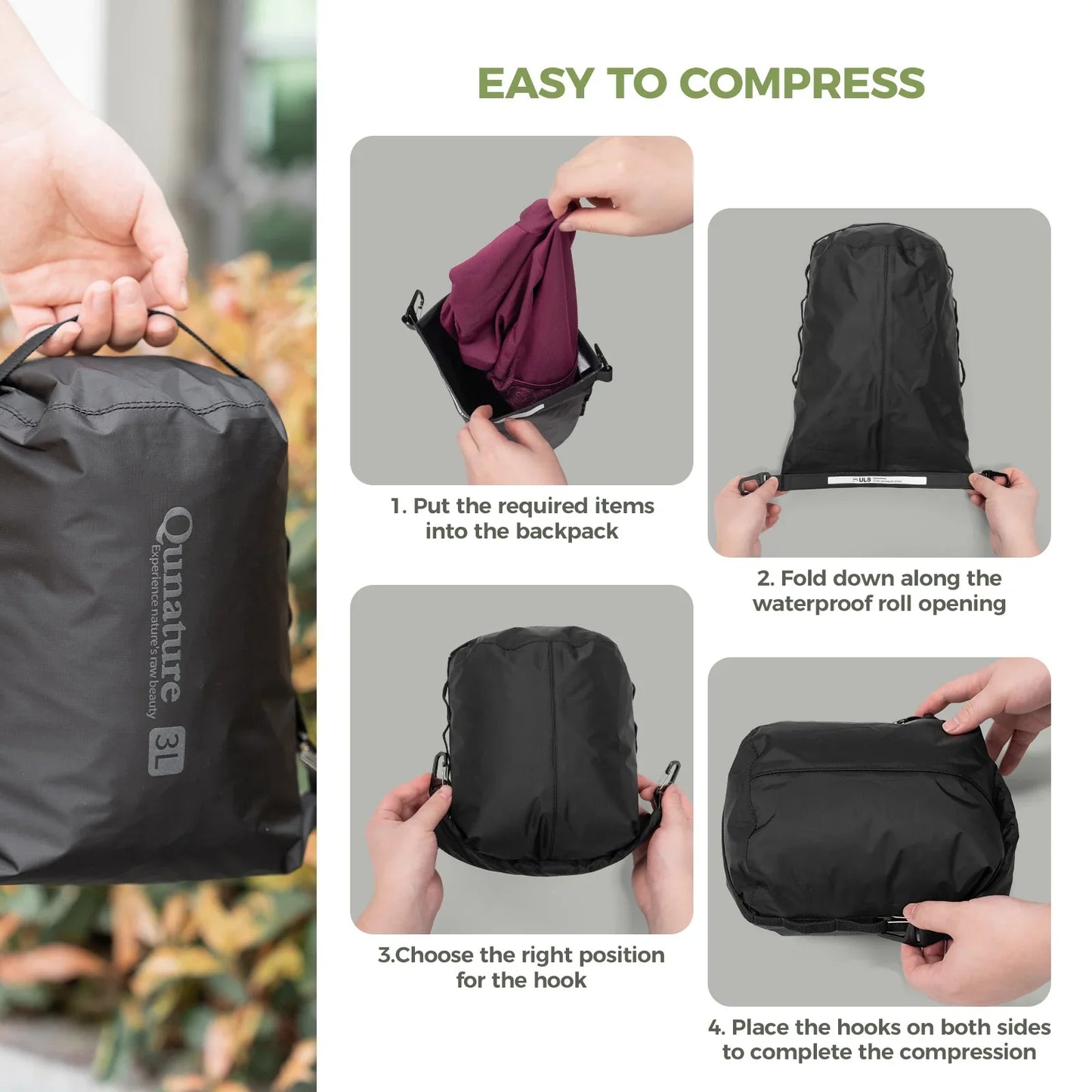 Bikepacking Rear Rack + Waterproof Compression Bag