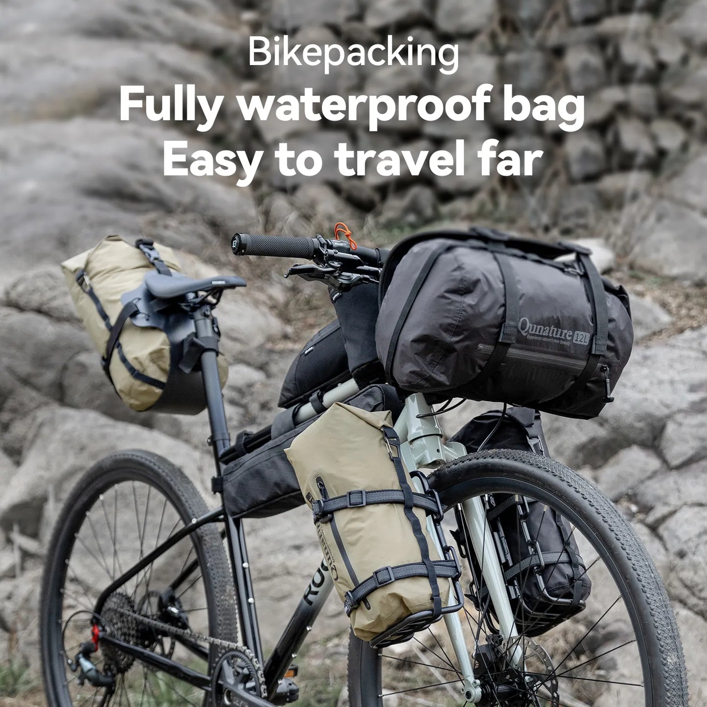 Bikepacking Rear Rack + Waterproof Compression Bag