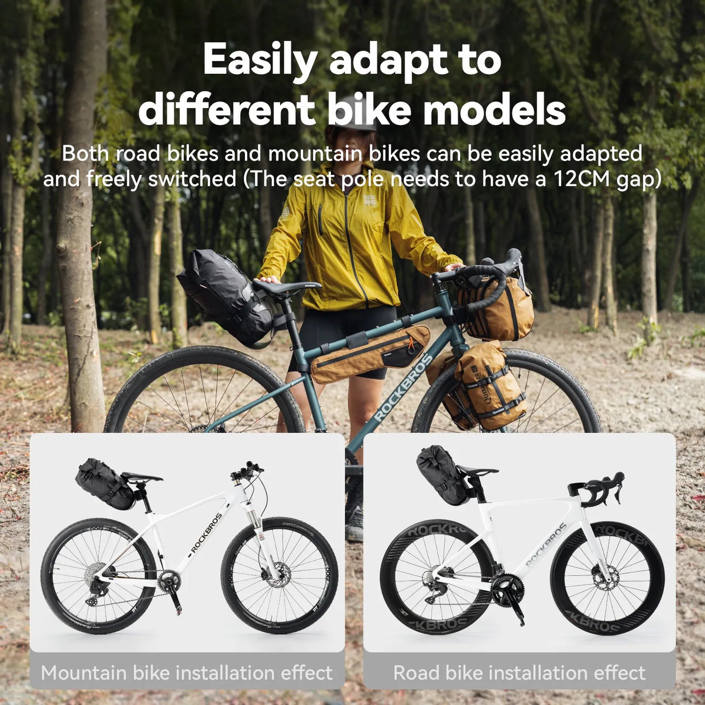 Bikepacking Rear Rack + Waterproof Compression Bag