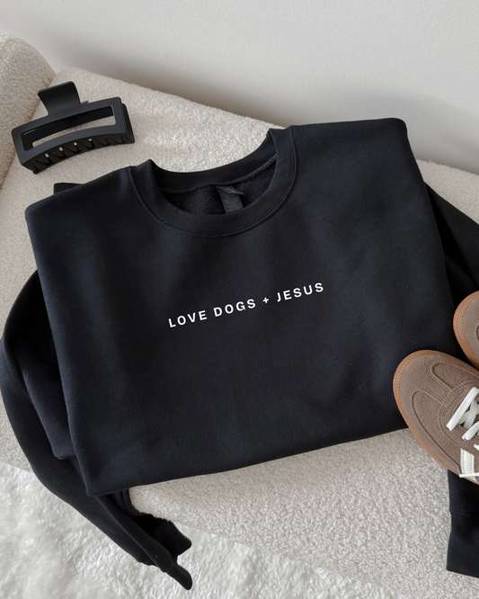Love Dogs + Jesus Minimal Pullover- preorder