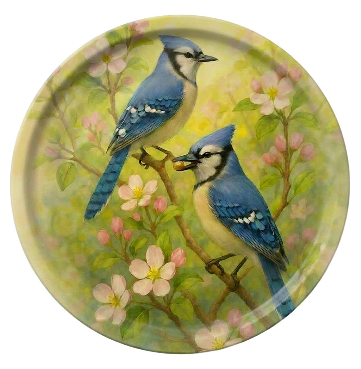 Blue Jays Birchwood Decorative Tray - Round - Large