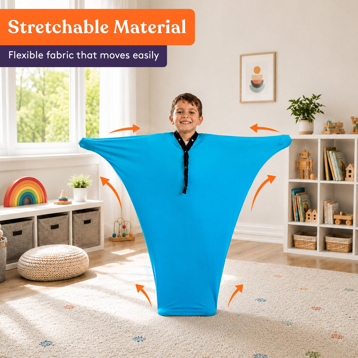 Sensory Stretchy Body Sock - New Snap Closure