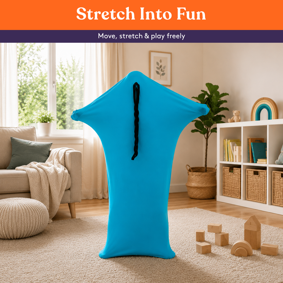 Sensory Stretchy Body Sock - New Snap Closure
