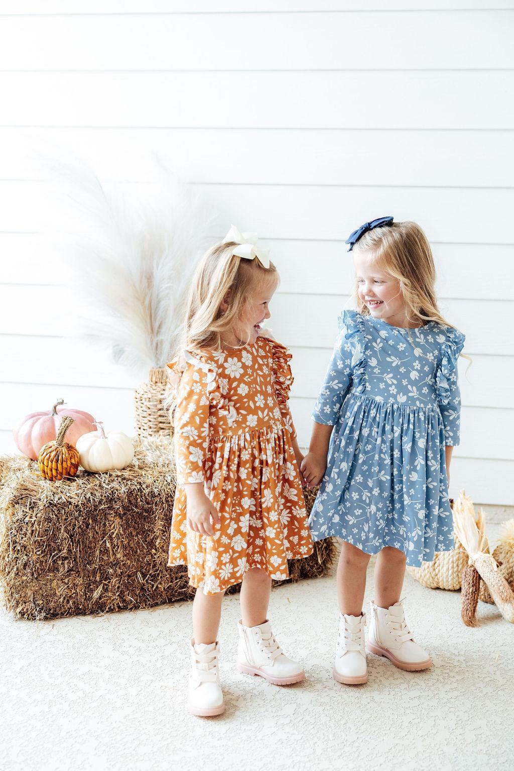 Bluebell 3/4 Ruffle Twirl Dress