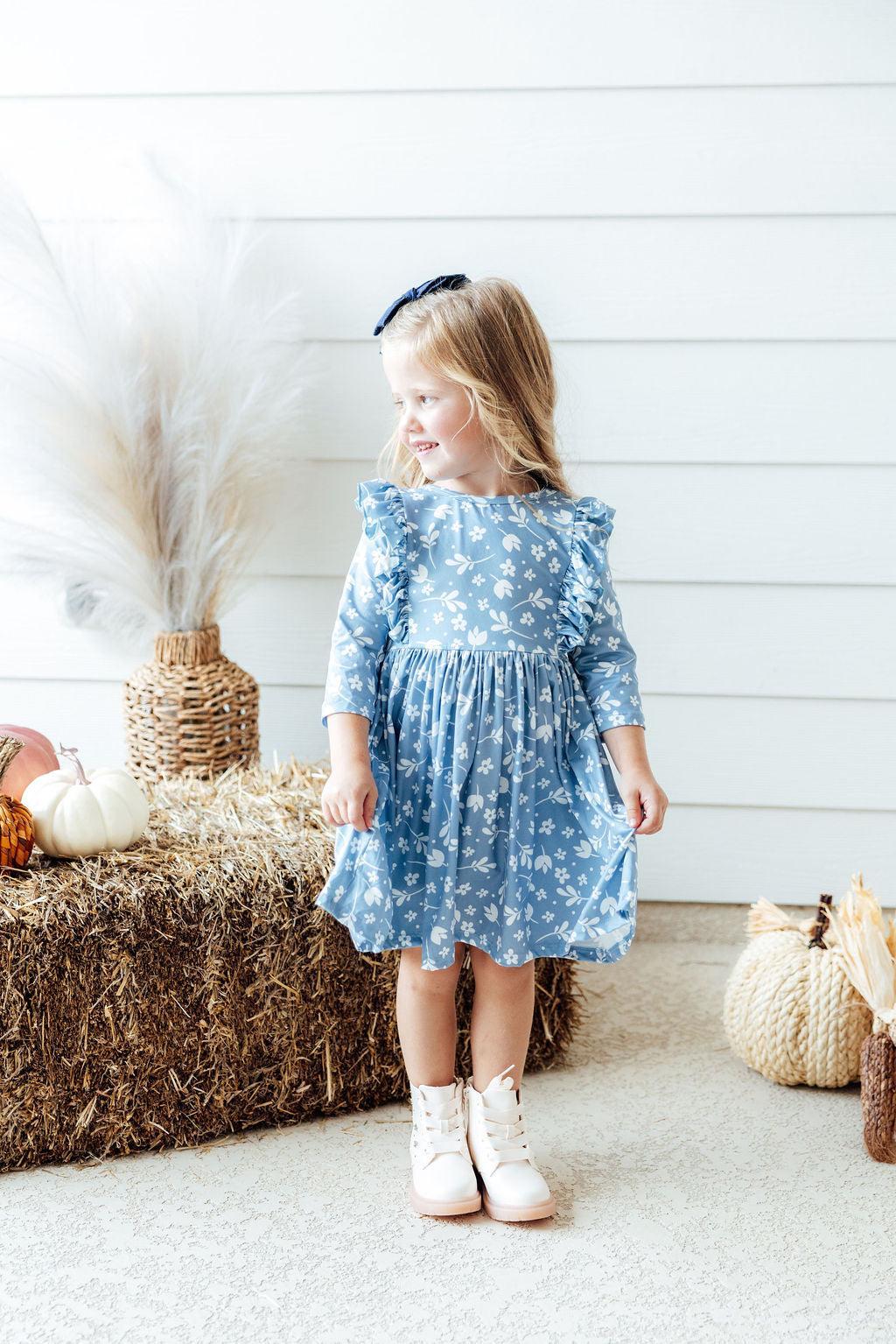 Bluebell 3/4 Ruffle Twirl Dress