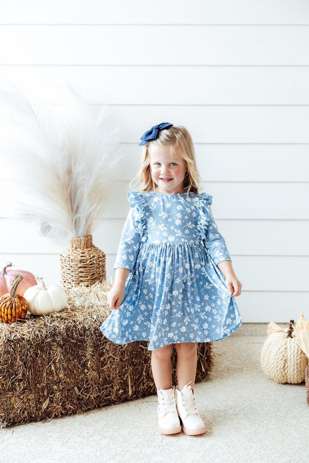 Bluebell 3/4 Ruffle Twirl Dress