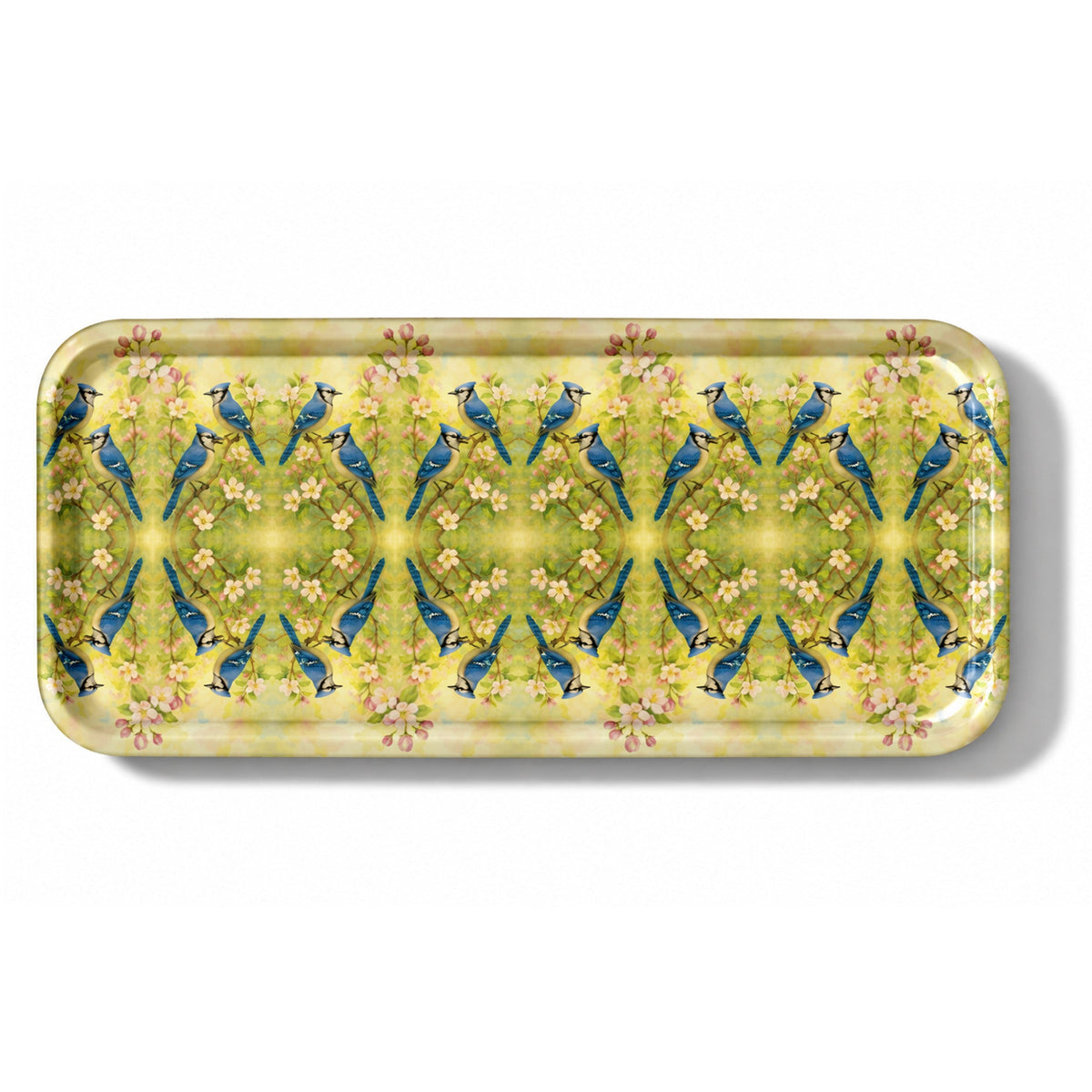Blue Jays Narrow Birchwood Small Decorative Tray