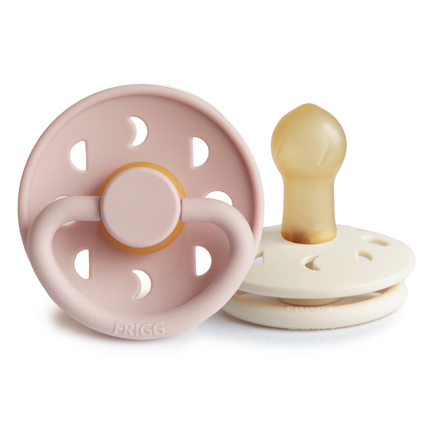 FRIGG Moon Natural Rubber Pacifier 2-Pack