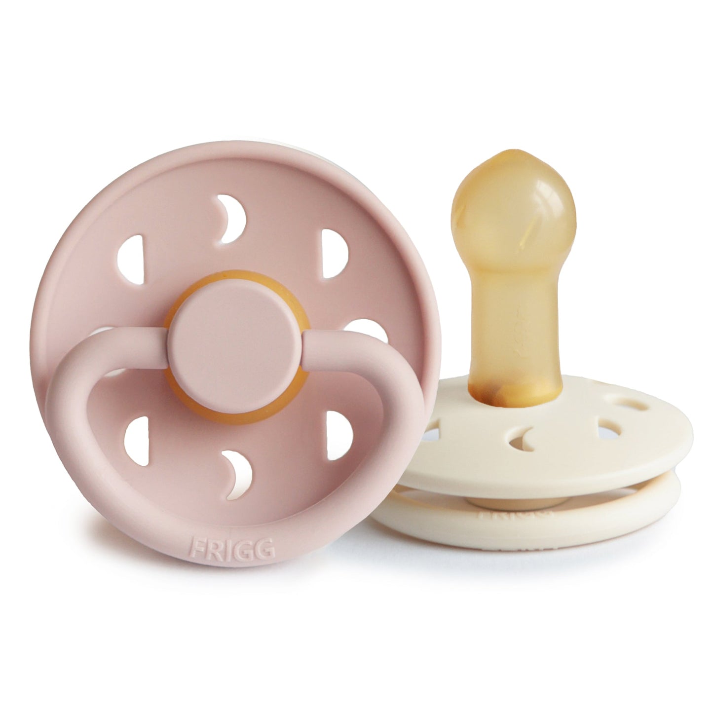 FRIGG Moon Natural Rubber Pacifier 2-Pack