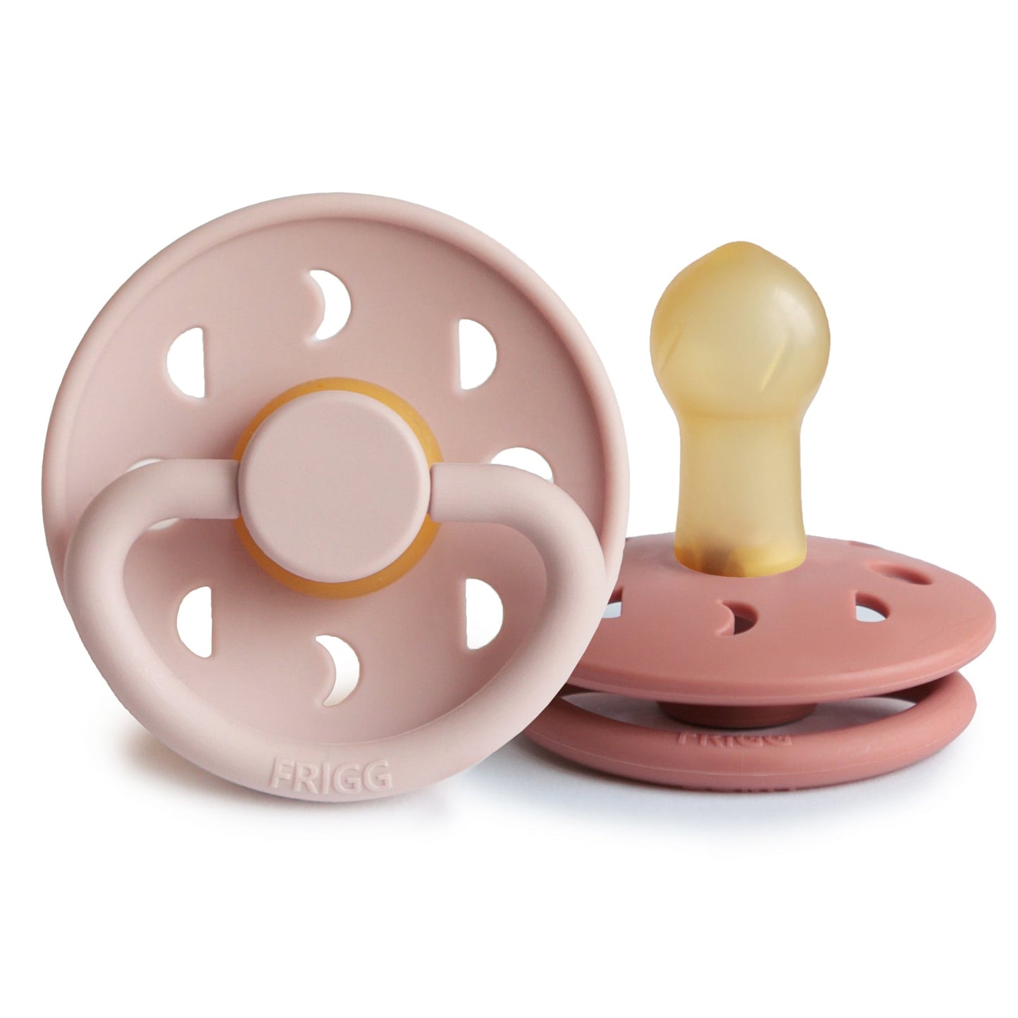 FRIGG Moon Natural Rubber Pacifier 2-Pack