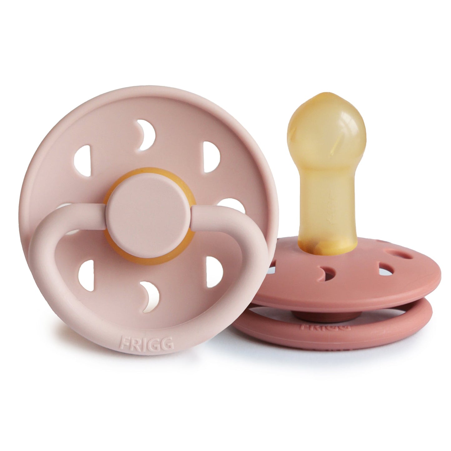 FRIGG Moon Natural Rubber Pacifier 2-Pack