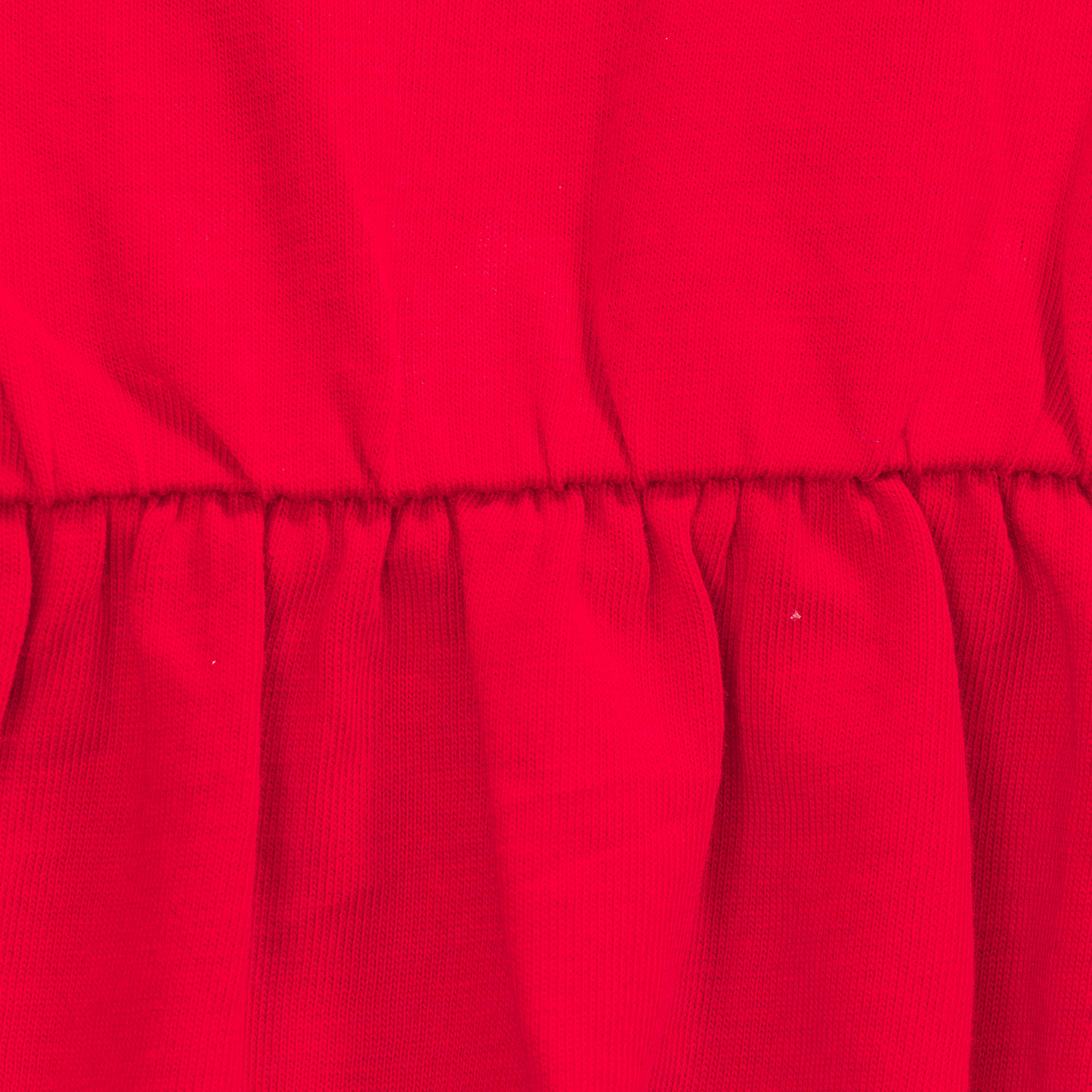 Ruffled Solid Full Sleeve Onesie for Baby Girls - Red