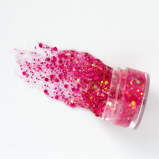 Bright Pink Hair Glitter