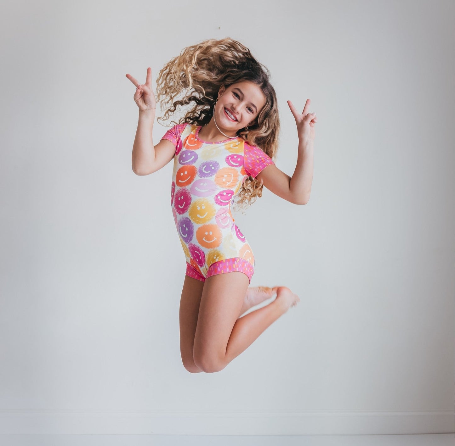 Bright Smiley Shortie Leotard