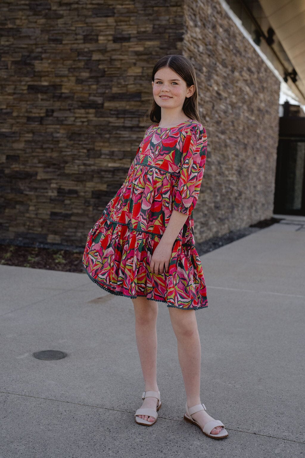 Girls Quinn Tiered Dress