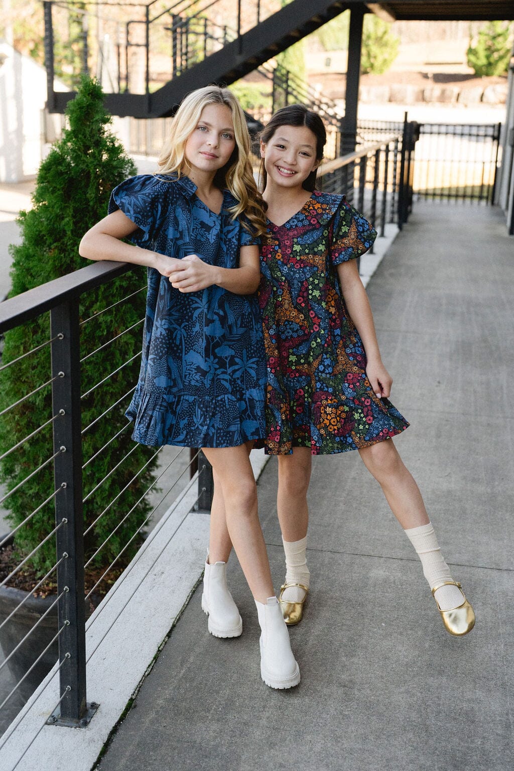 Girls Penelope Dress- Dutch Blue - final sale