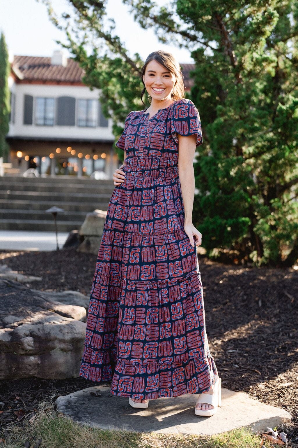 Willow Maxi Dress - Navy