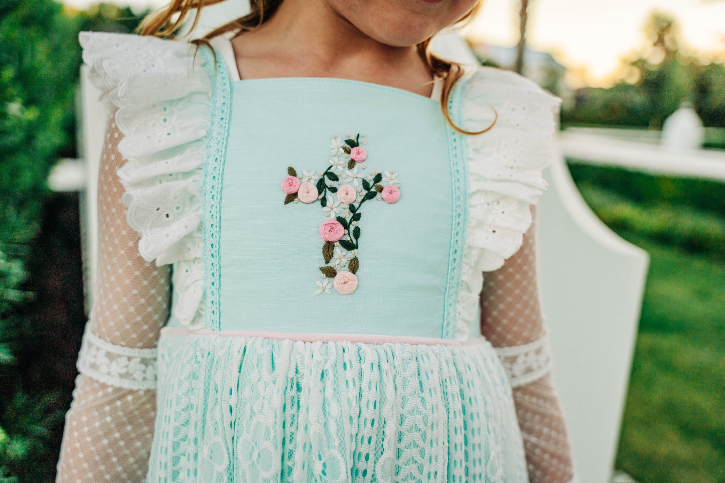 Vintage Cross Dress or Tunic Set ~ Mint