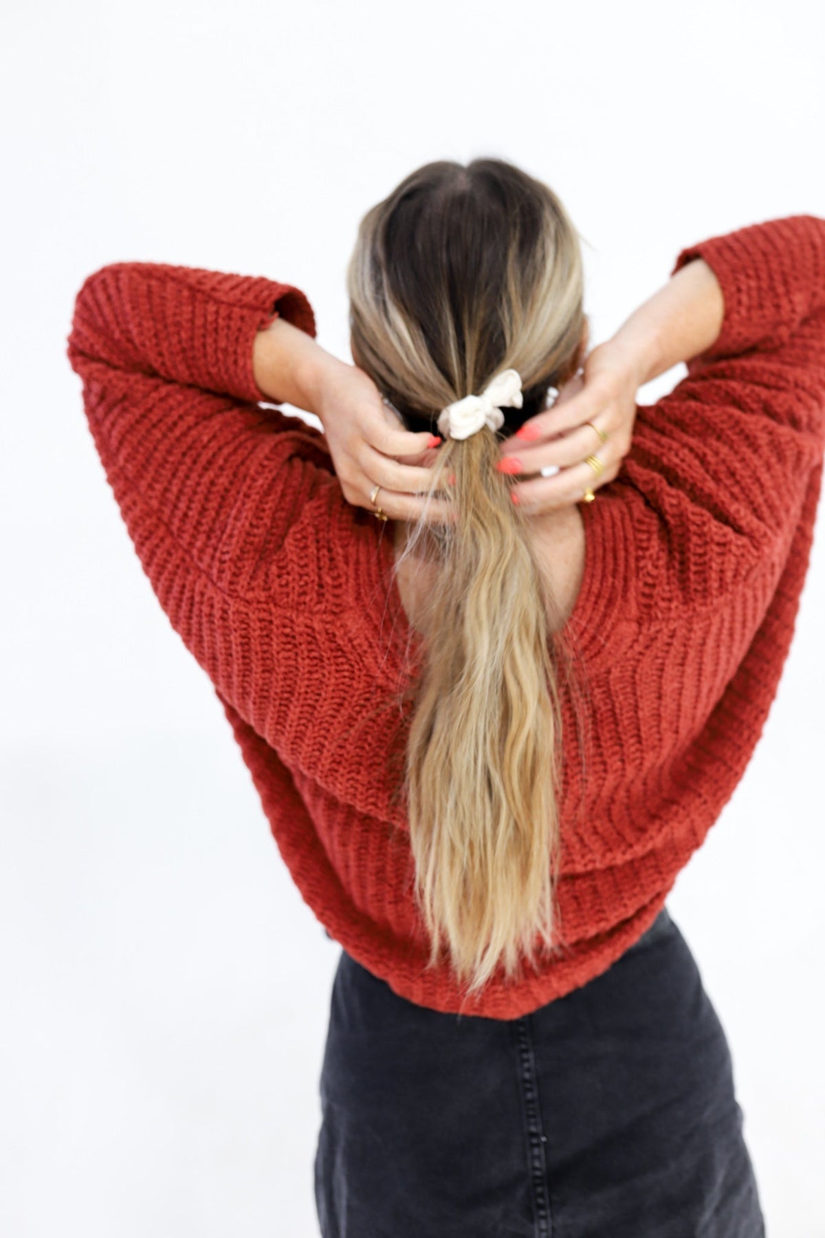 BOW SLICK BACK PONYTAILS (PACK OF 3)