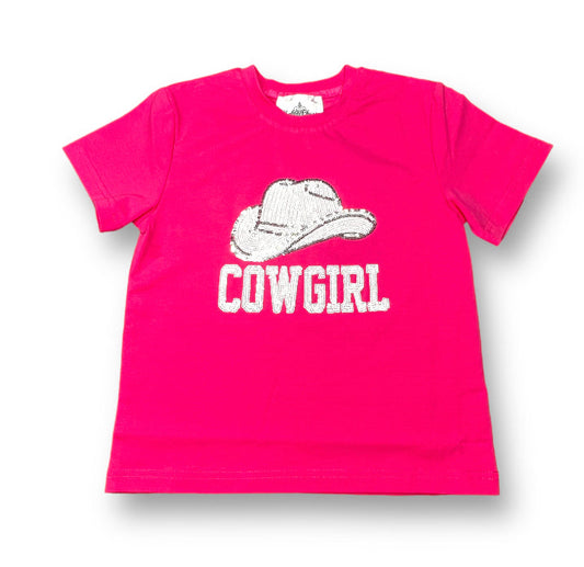 Cowgirl Sequin Kid Shirt